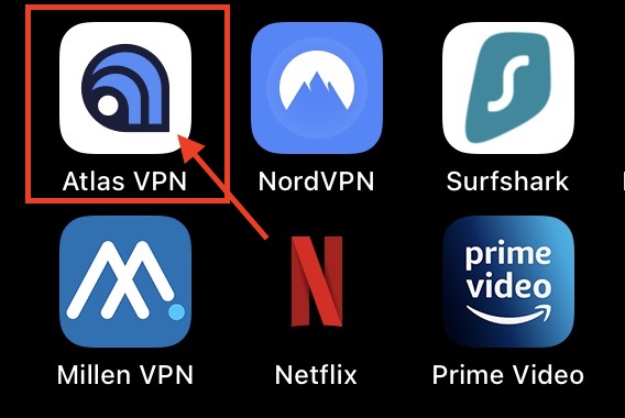 VPNを接続する手順1